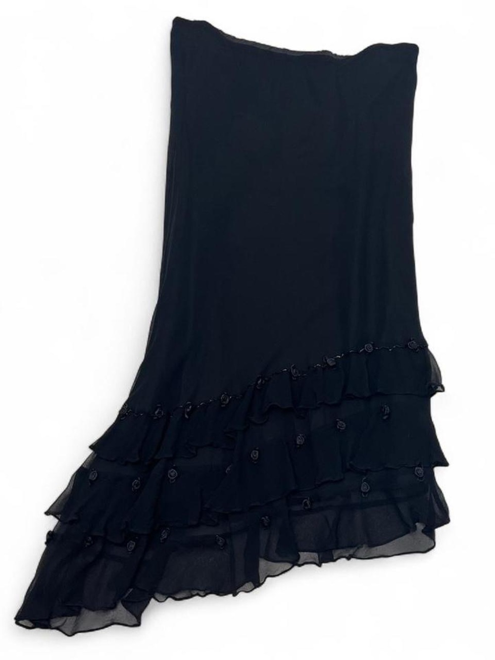 Black Ruffled Women's Skirt